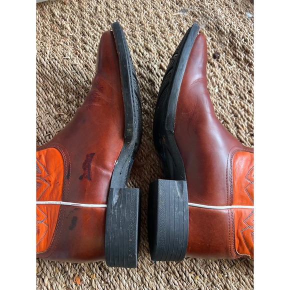 Ariat Men's Leather Tennessee UT Vols Western Boots Size 8.5 D worn Once - Picture 10 of 12